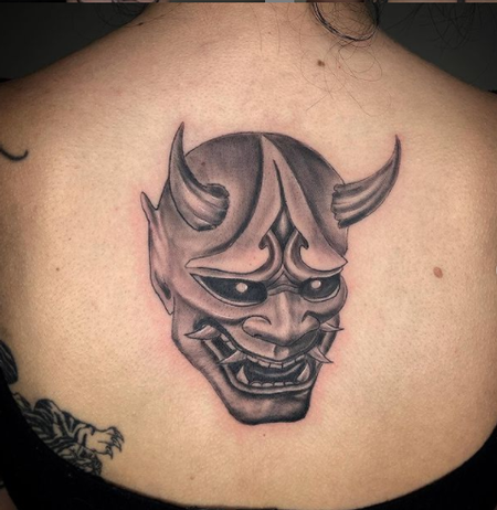 Tattoos - Dayton Smith Oni Mask - 144456